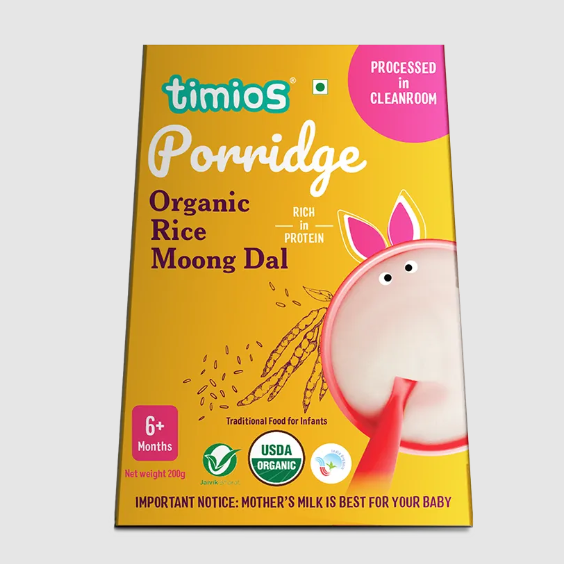 Timios Organic Rice Moong Dal Porridge