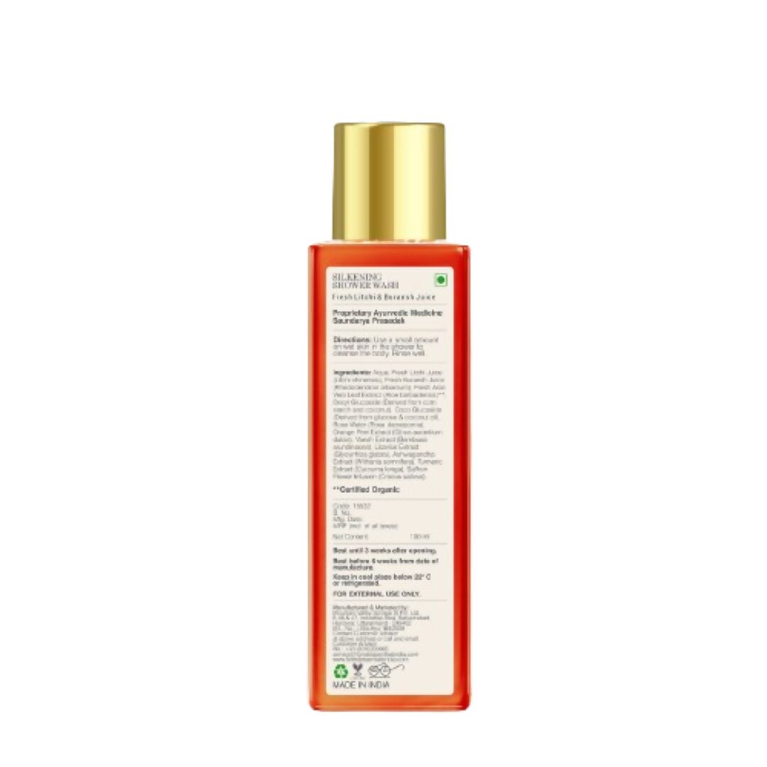 Forest Essentials Silkening Shower Wash Fresh Litchi & Buransh Juice - Drmedicart