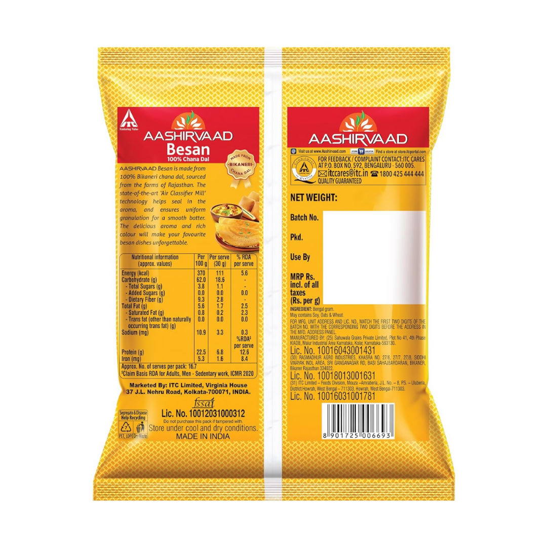 Aashirvaad Chana Dal Besan Flour - Drmedicart