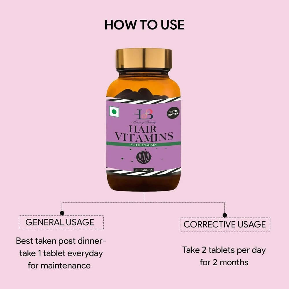 House Of Beauty Hair Vitamins Tablets