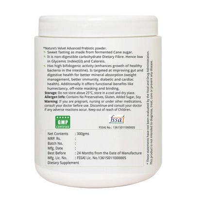 Nature's Velvet Advanced Prebiotics Powder