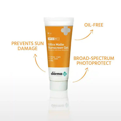 The Derma Co Ultra Matte Sunscreen Gel for Broad Spectrum Protection