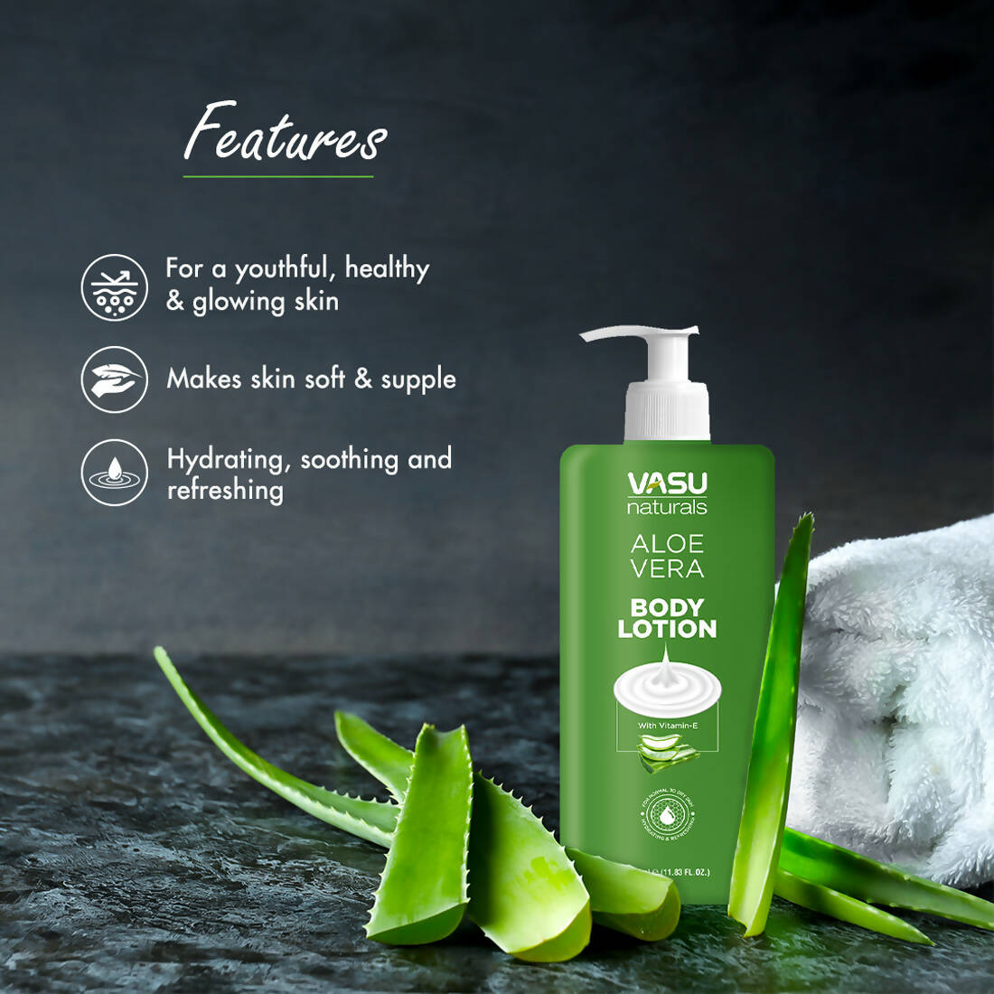 Vasu Healthcare Naturals Aloe Vera Body Lotion