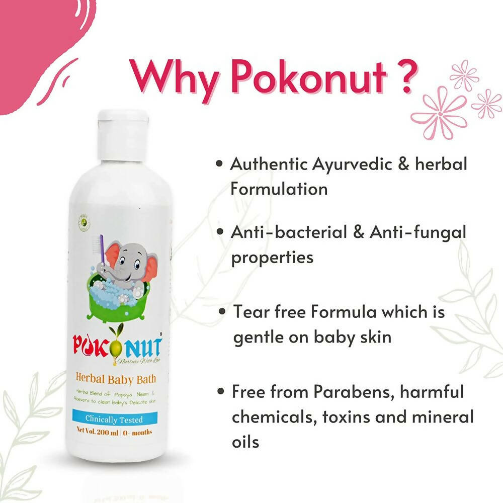 Pokonut Herbal Baby Body Bath