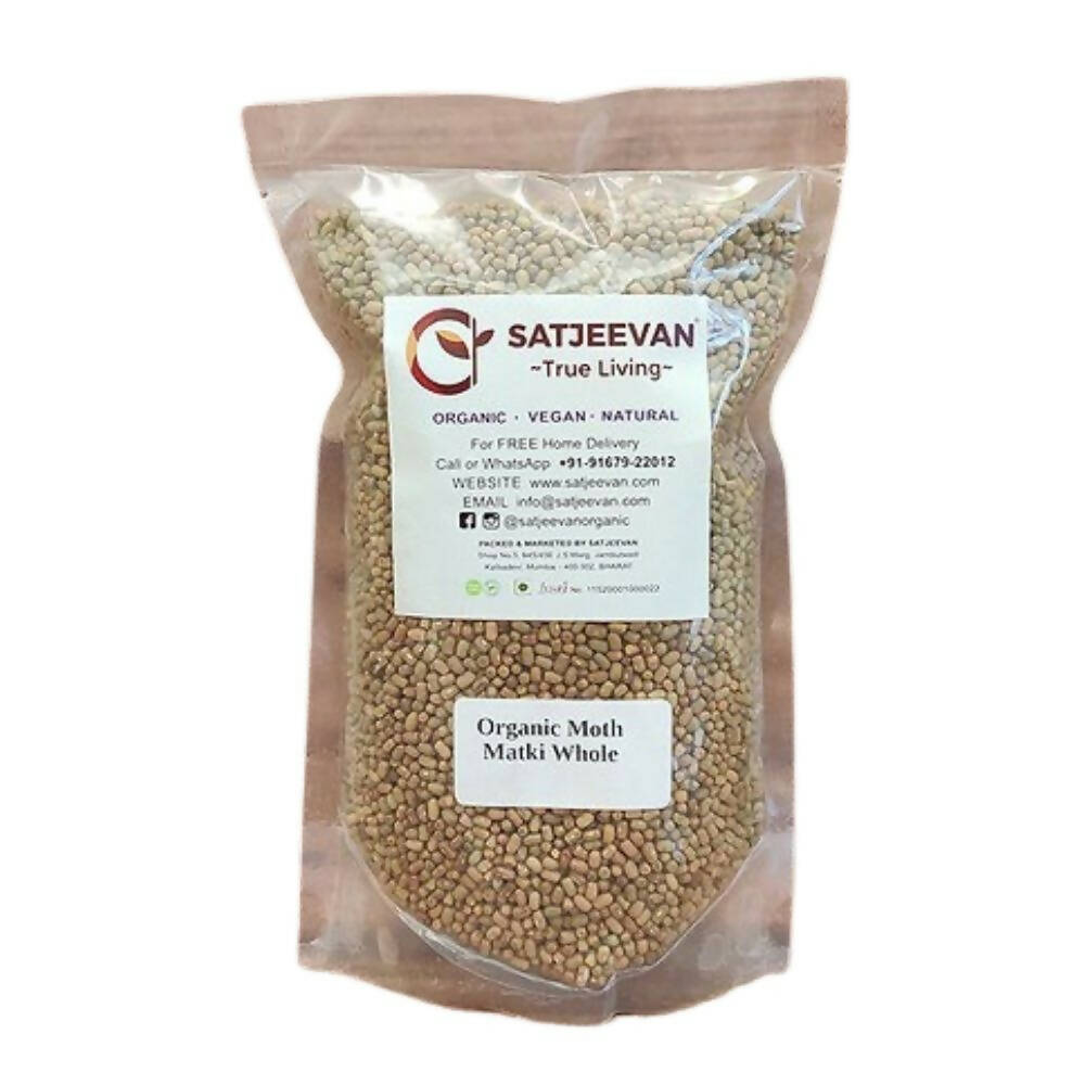 Satjeevan Organic Moth Matki Whole