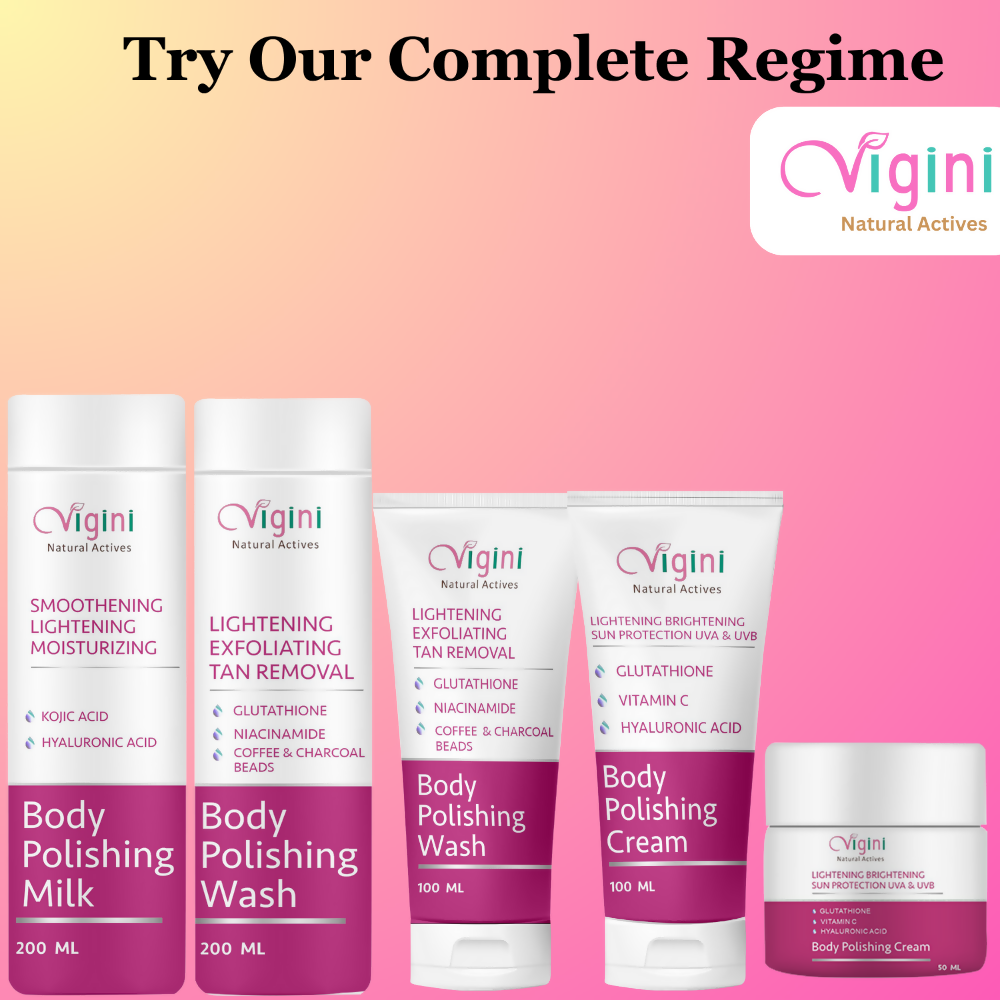 Vigini Skin Whitening Lightening Body Polishing Day Night Gel Cream