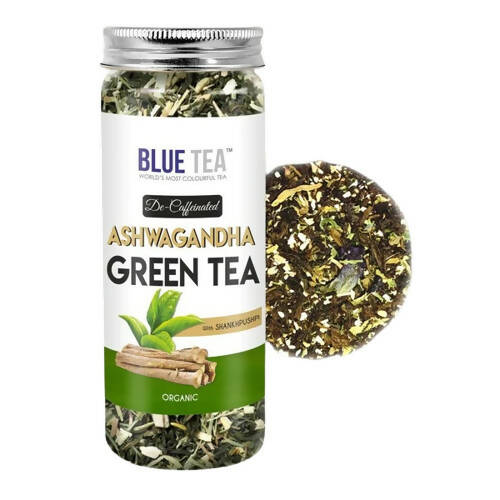 Blue Tea Organic Ashwagandha Green Tea 