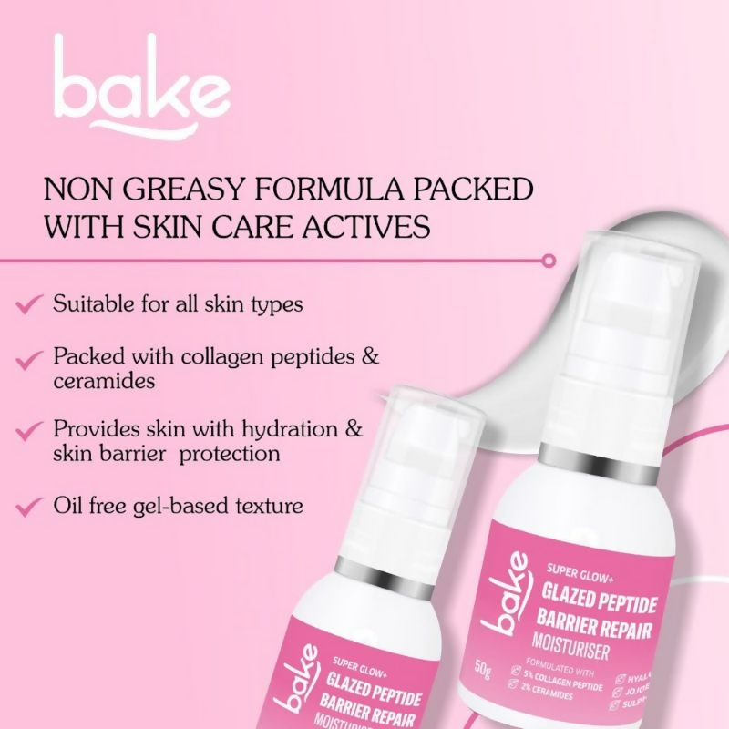 Bake Super Glow+ Glazed Peptide Barrier Repair Moisturizer