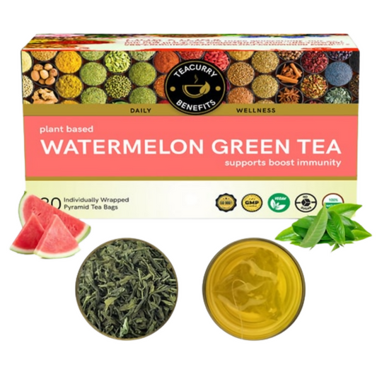 Buy Teacurry Watermelon Green Tea Bags Online in USA from Chaijava. Fast shipping available.