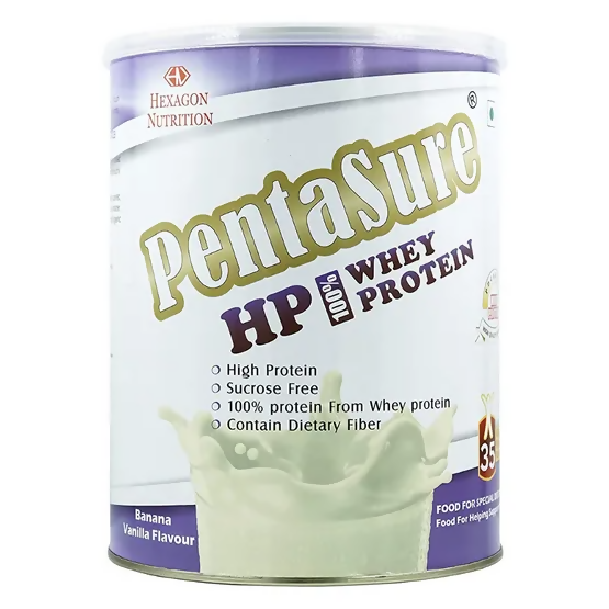 PentaSure HP Whey Protein Powder Banana & Vanilla Flavor TrueCure