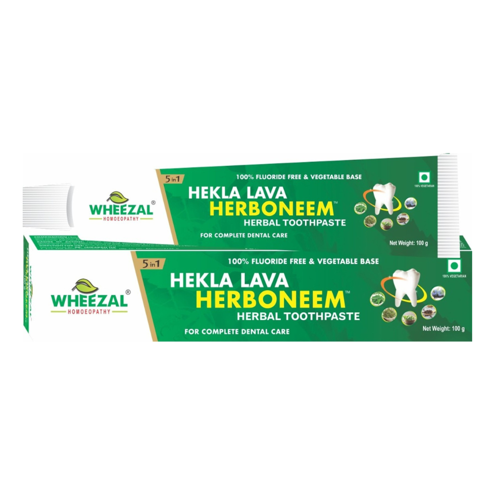 Wheezal Hekla Lava Herboneem Herbal Toothpaste TrueCure