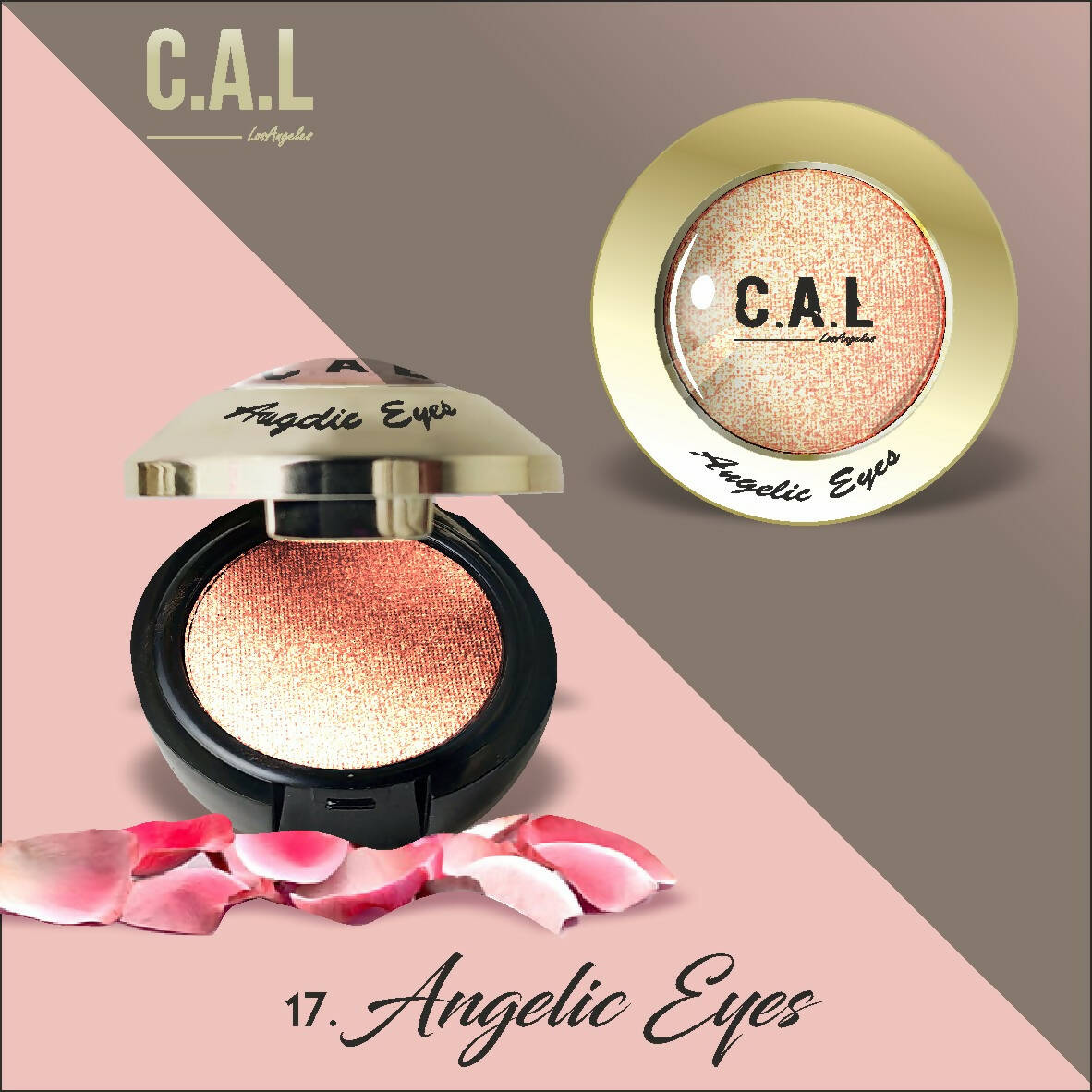 CAL Los Angeles Angelic Eye Shadow (Single Eyes) 17-Brown TrueCure