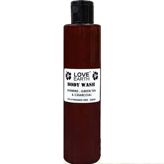 Buy Love Earth Body Wash Jasmine, Green Tea & Charcoal Online in USA from Chaijava. Fast shipping available.