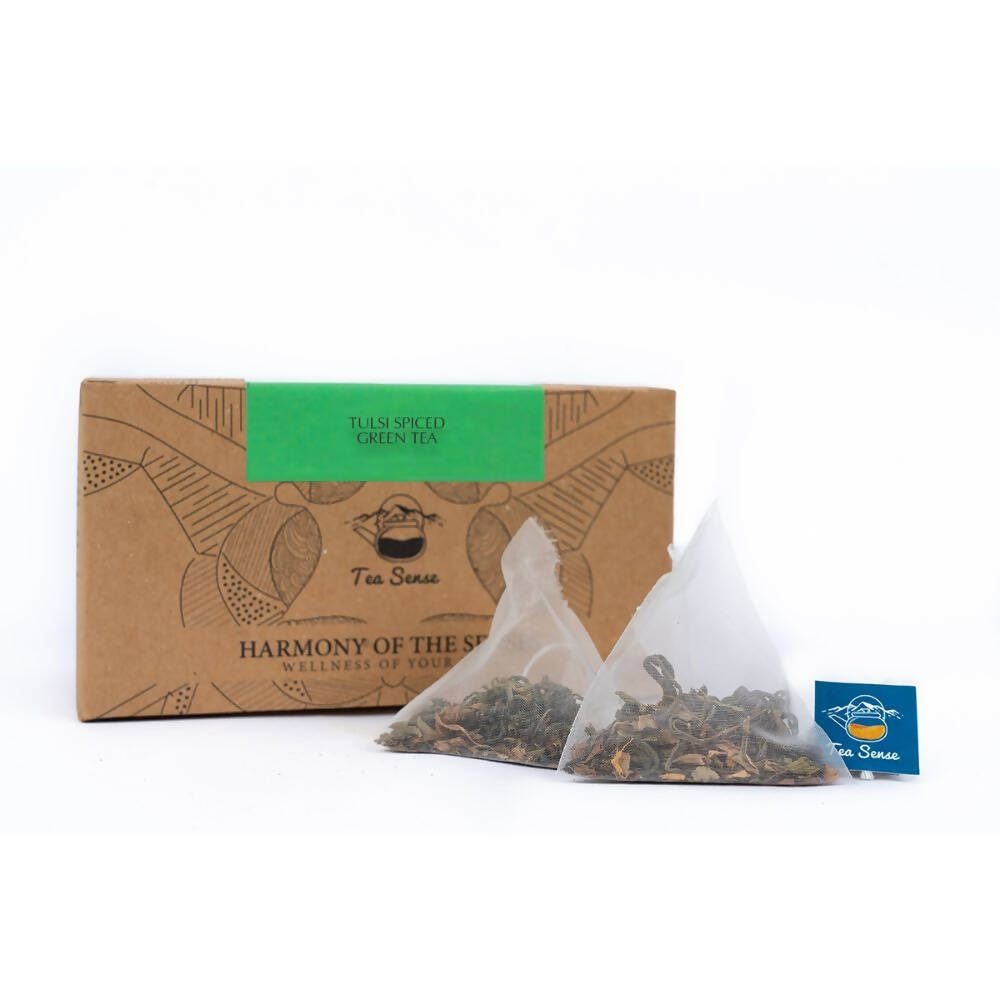 Tea Sense Tulsi Spiced Green Tea Bags Box