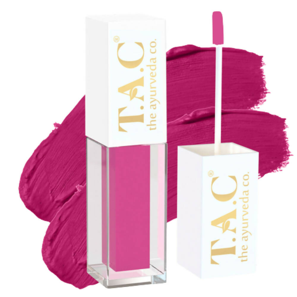 TAC The Ayurveda Co. Liquid Matte Pink Flatter Lipstick TrueCure