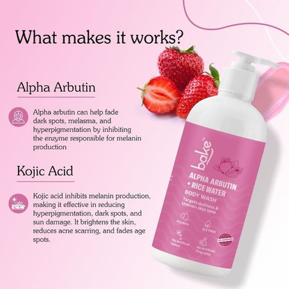 Bake Alpha Arbutin Body Wash