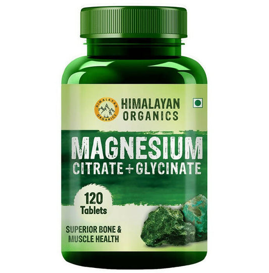 Himalayan Organics Magnesium Citrate+Glycinate Tablets TrueCure