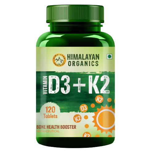 Himalayan Organics Plant Based D3 + K2 Capsules