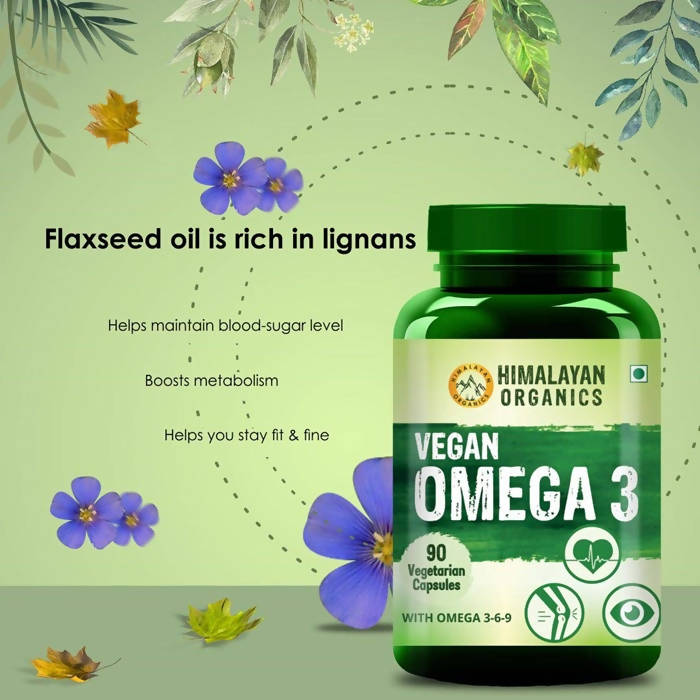 Himalayan Organics Vegan Omega 3 Vegetarian Capsules