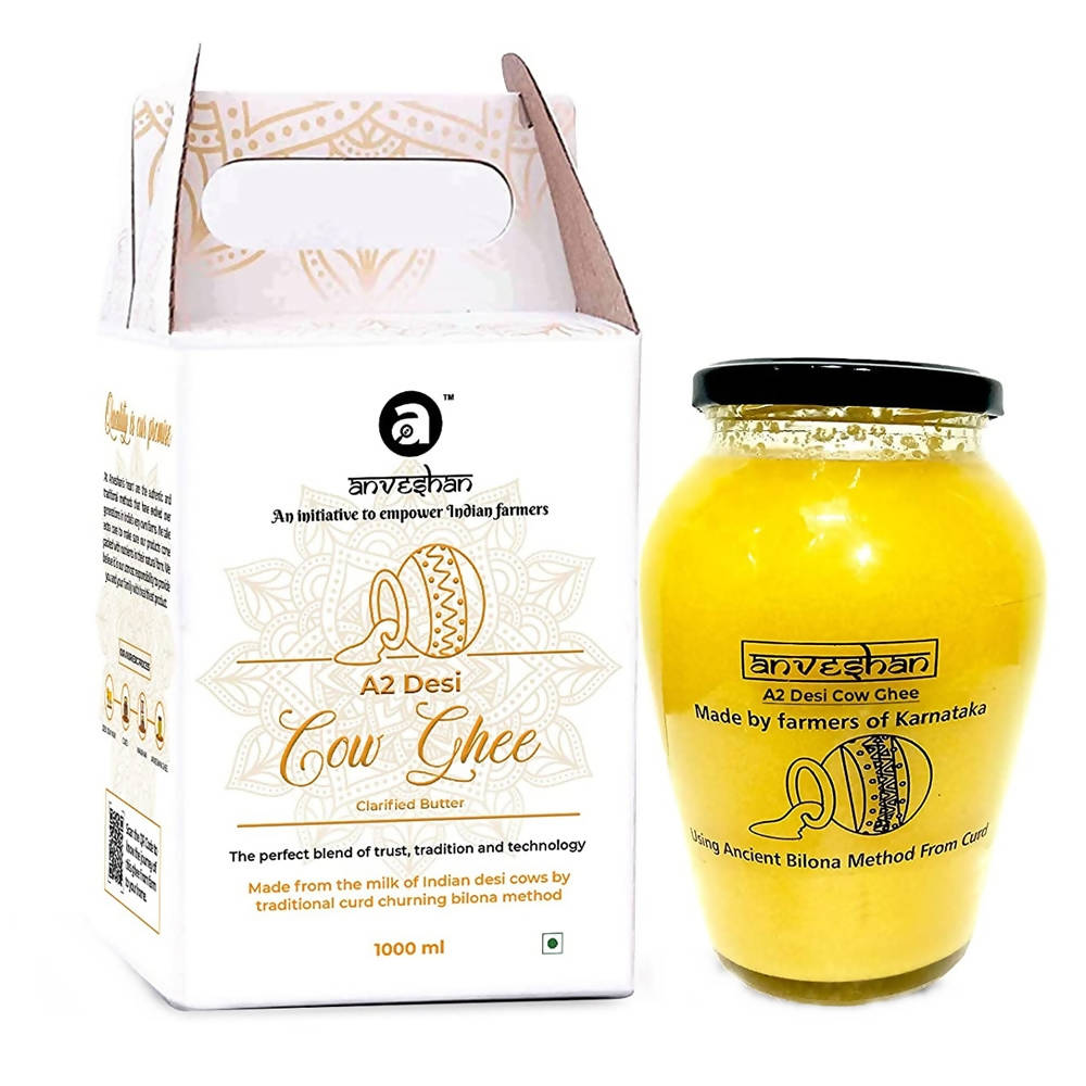 Anveshan A2 Desi Cow Ghee 1000 ml