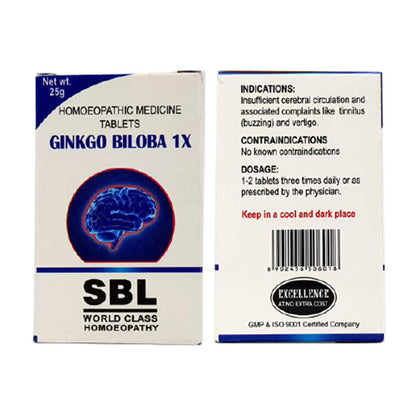 SBL Homeopathy Ginkgo Biloba Tablets