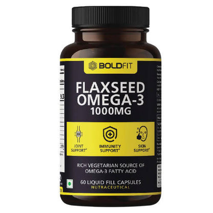 Boldfit Flaxseed Omega-3 1000mg Capsules 