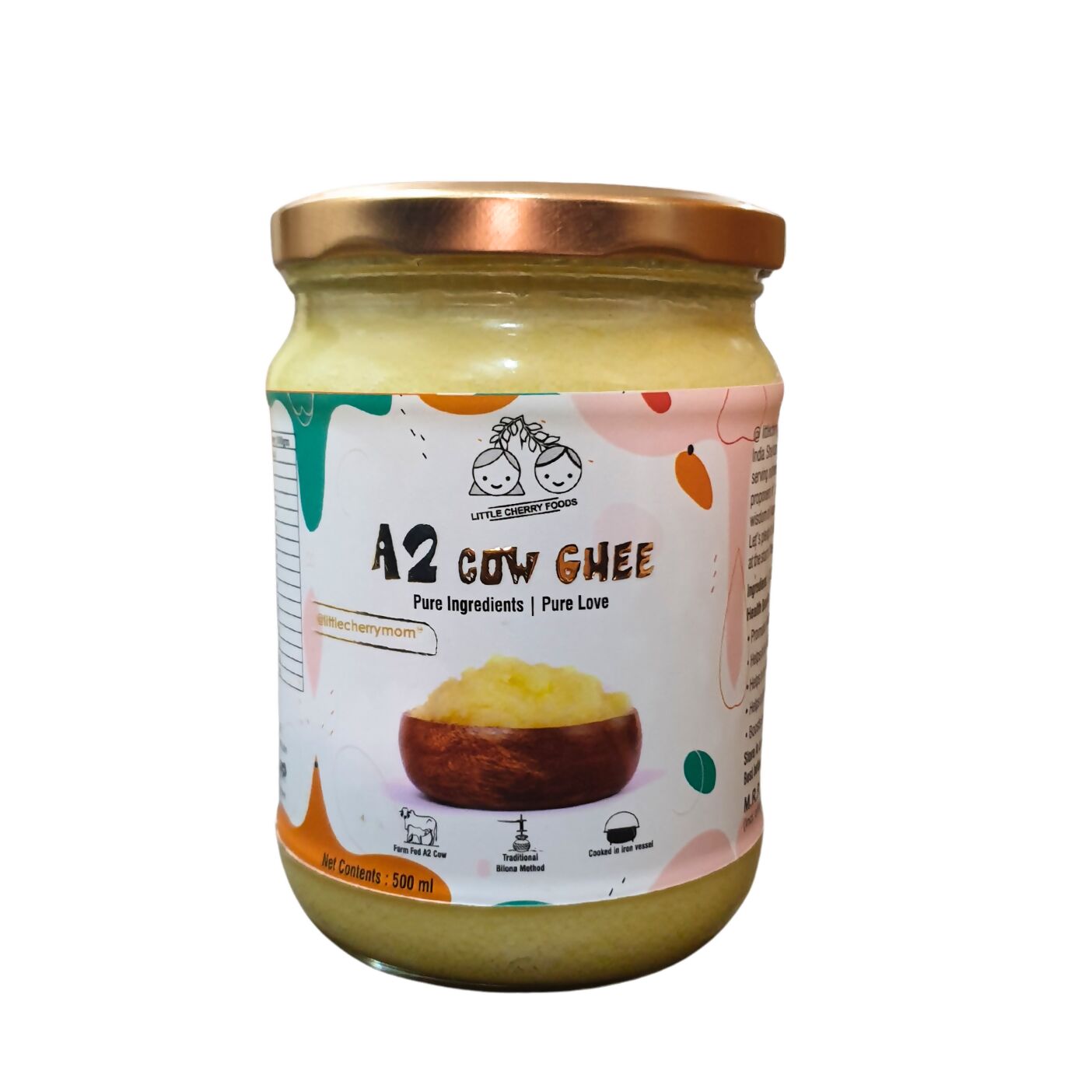 Littlecherrymom A2 Bilona Cow Ghee   