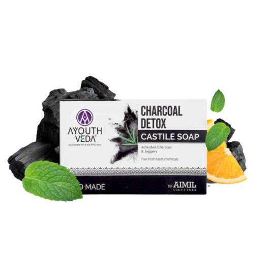 Ayouthveda Charcoal Detox Castile Soap TrueCureN