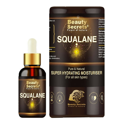 Beauty Secrets Certified Organic Squalane Oil For Face TrueCure