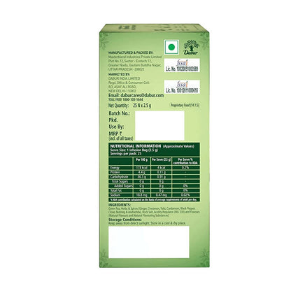 Dabur Vedic Green Teabags - Detox Kahwa