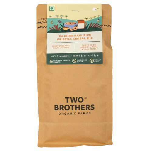 Two Brothers Organic Farms Rajgira Ragi & Rice Krispies Cereal Mix 