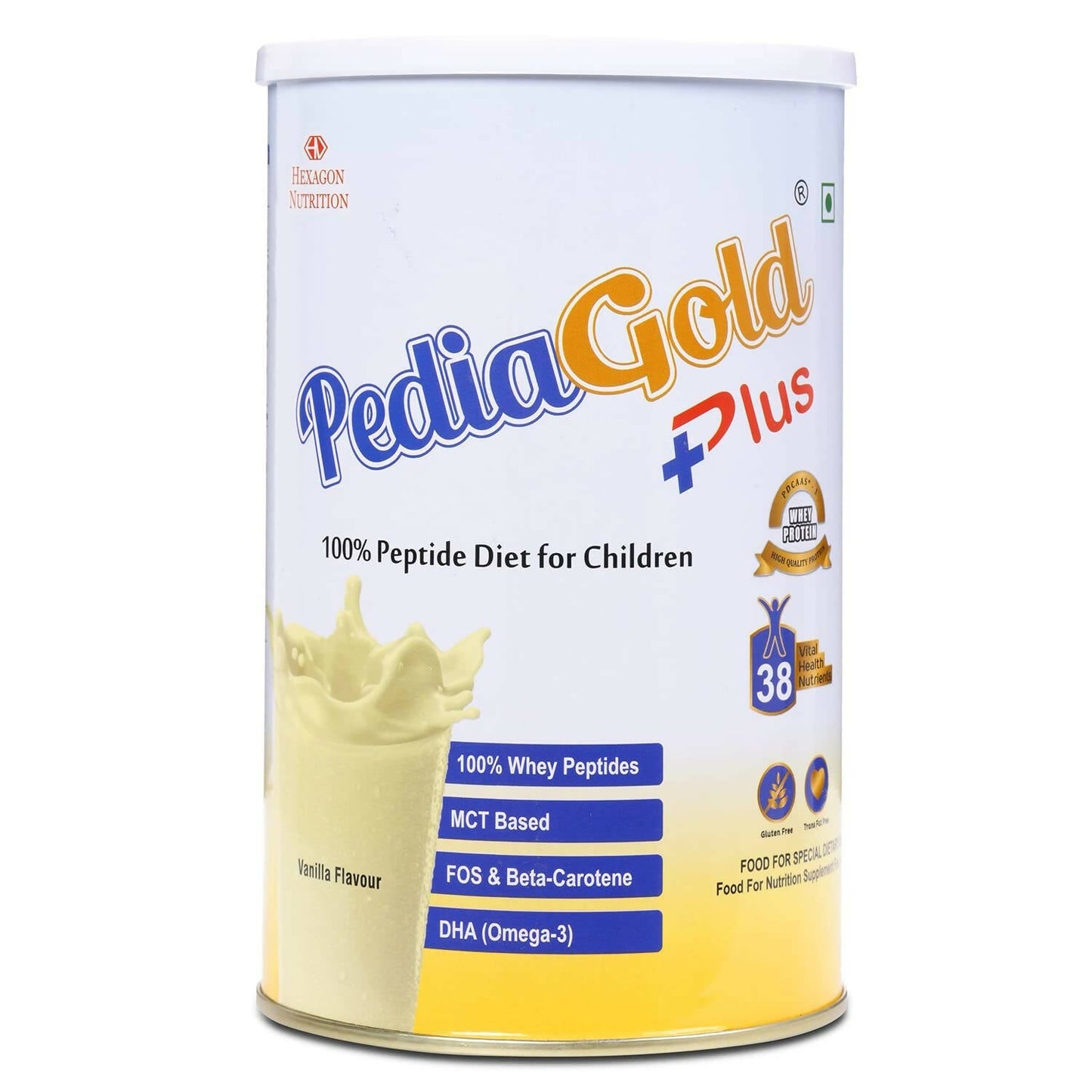 PediaGold Plus 100% Peptide Diet for Children Vanilla Flavor TrueCure