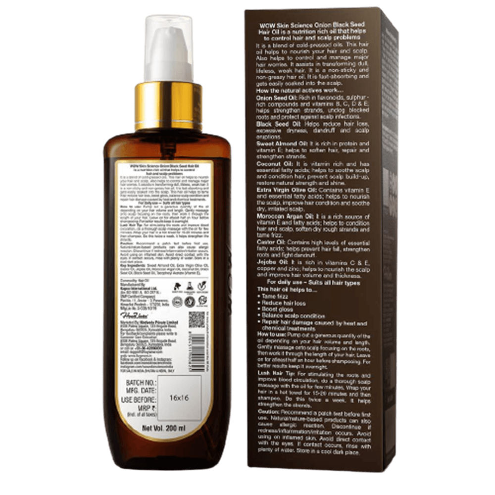 Wow Skin Science Onion Black Seed Hair Oil