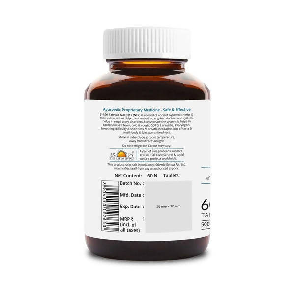 Sri Sri Tattva NAOQ19 Antiviral & Anti Inflammatory Tablets