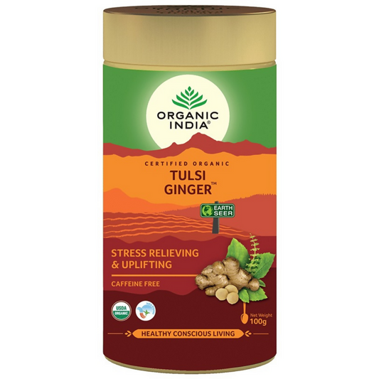 Organic India Tulsi Ginger Green Tea   