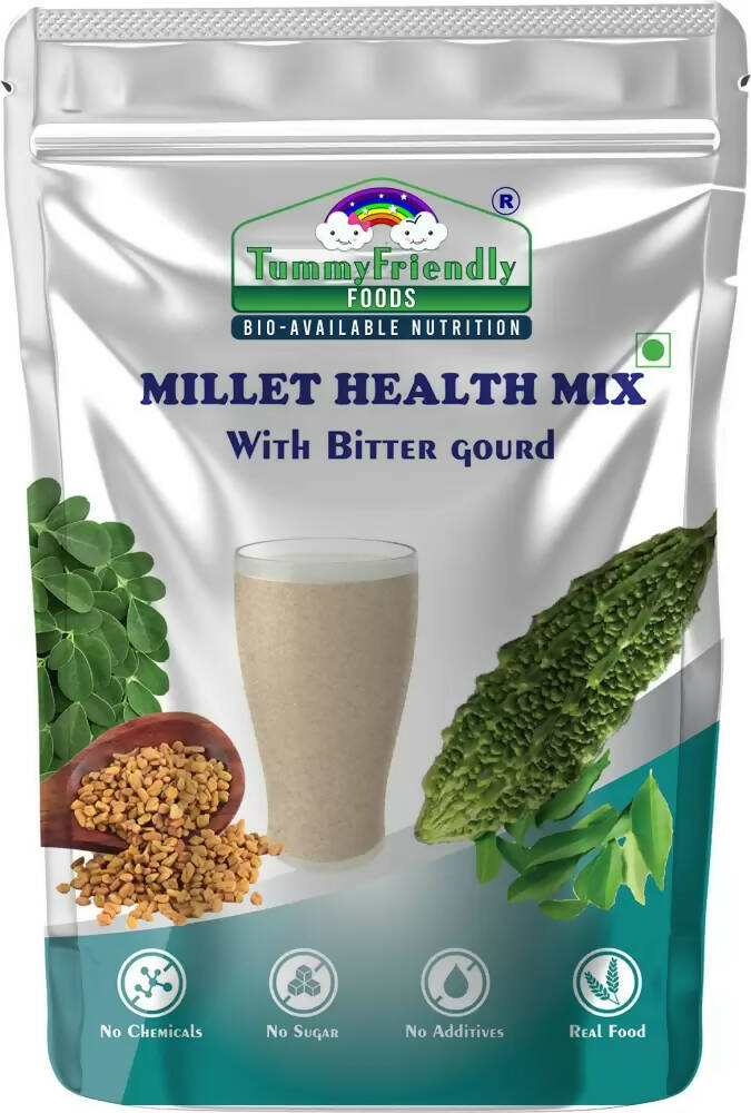 TummyFriendly Foods Organic Millet Health Mix With Bittergourd, Methi Seeds, Moringa Leaves, Australia, Canada 