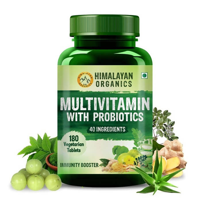 Himalayan Organics Multivitamin With Probiotics Vegetarian Tablets