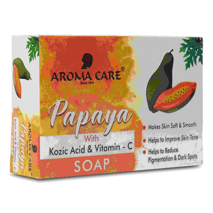 Aroma Care Papaya With Kozic Acid & Vitamin-C Whitening Soap TrueCure