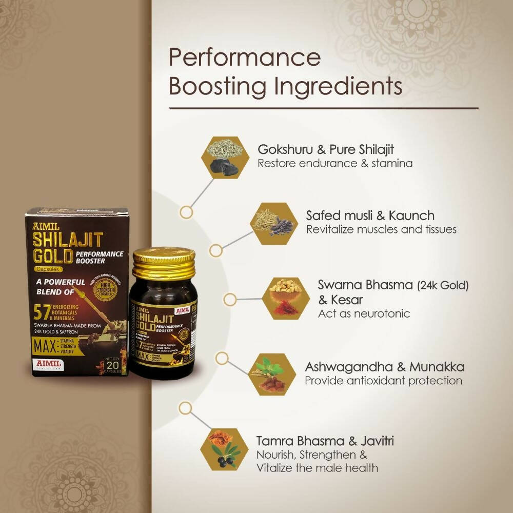 Aimil SJ Gold Capsules - Performance Booster