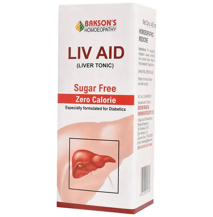 Bakson's Homeopathy Liv Aid Liver Tonic Sugar Free 