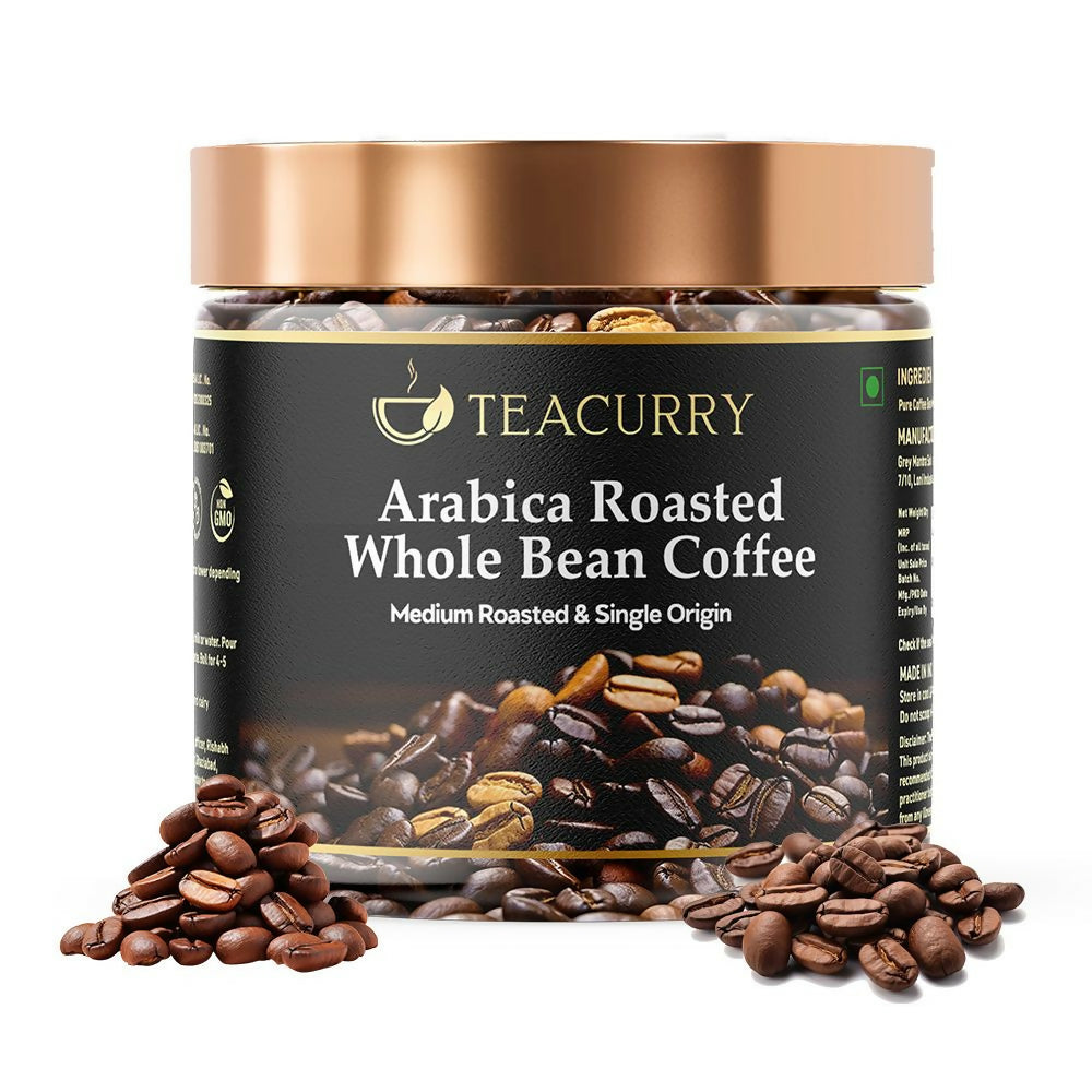 Teacurry Arabica Roasted Coffee Bean (Whole Bean, Medium Roasted)