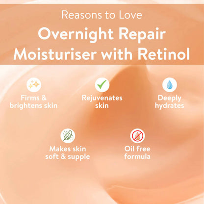 Belora Paris Overnight Repair Moisturizer With Retinol