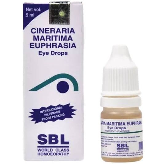 SBL Homeopathy Cineraria Maritima Euphrasia Eye Drops TrueCure