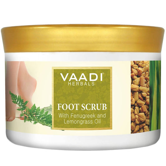 Vaadi Herbals Foot Scrub with Fenugreek and Lemongrass Oil TrueCure