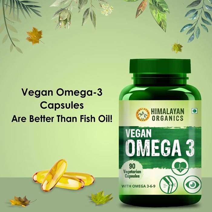 Himalayan Organics Vegan Omega 3 Vegetarian Capsules