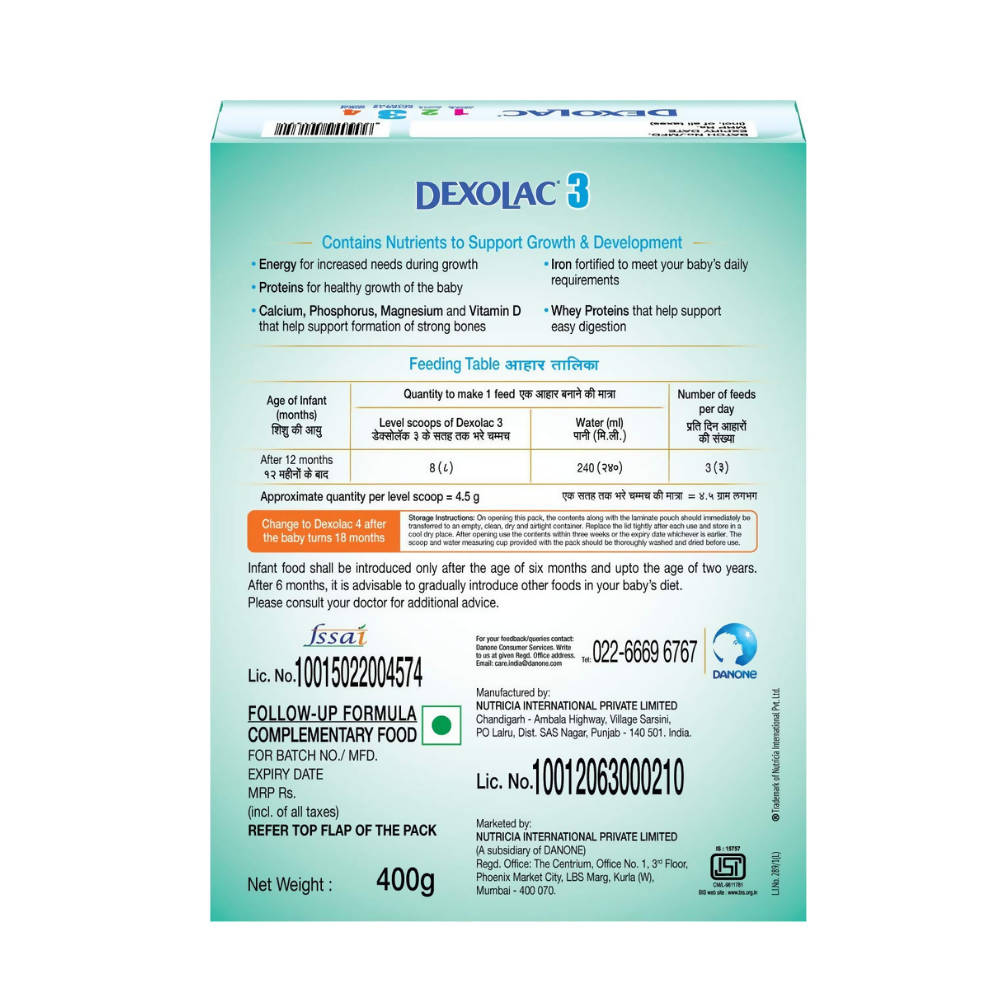 Dexolac Infant Formula Powder After 12 Months Stage 3