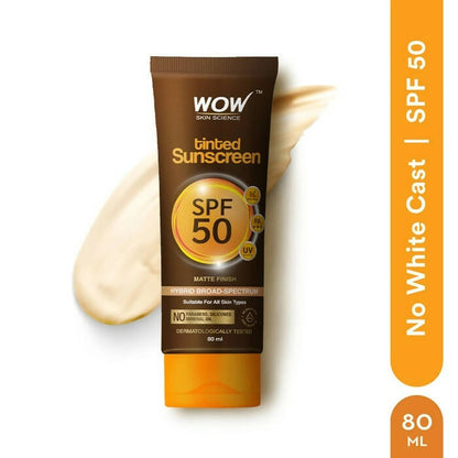 Wow Skin Science Tinted Sunscreen SPF50 Pa+++ - Drmedicart