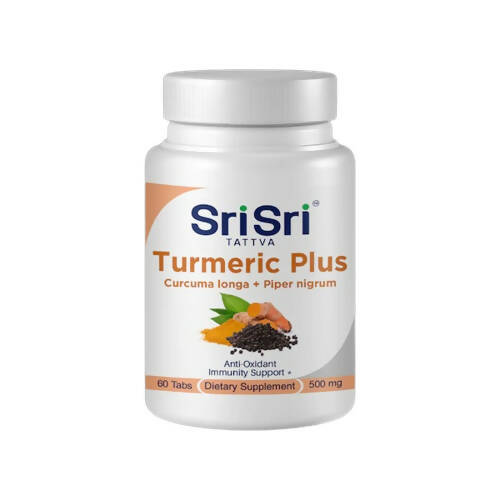 Sri Sri Tattva USA Turmeric Plus Tablets (With Black Pepper) TrueCure