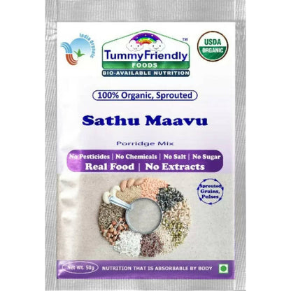 TummyFriendly Foods Certified Stage3 Porridge Mixes Trial Packs - Ragi, MultiGrain, Oats, Sathu Maavu for 8 Months Old Baby