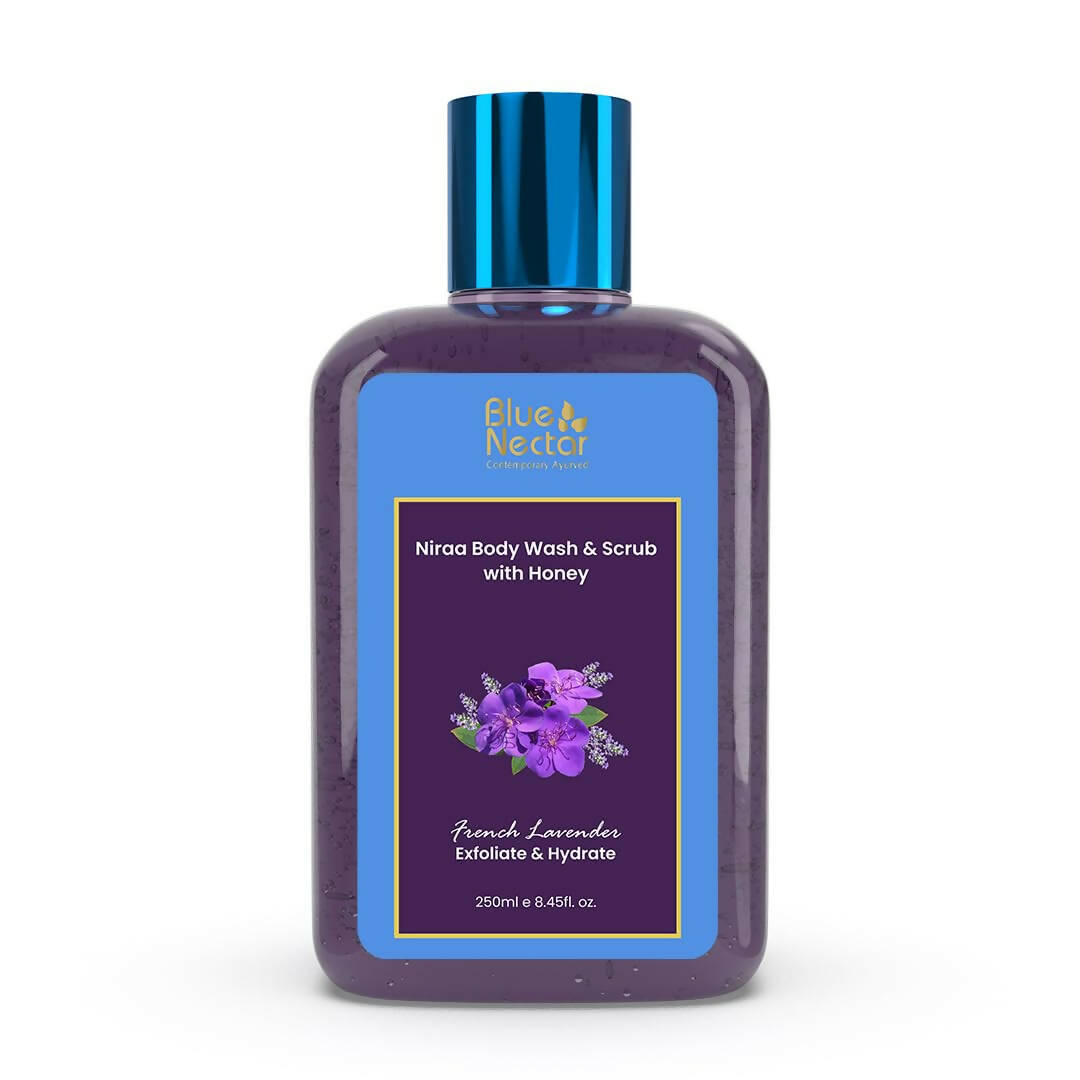 Blue Nectar Niraa Body Wash & Scrub with Honey French Lavender 